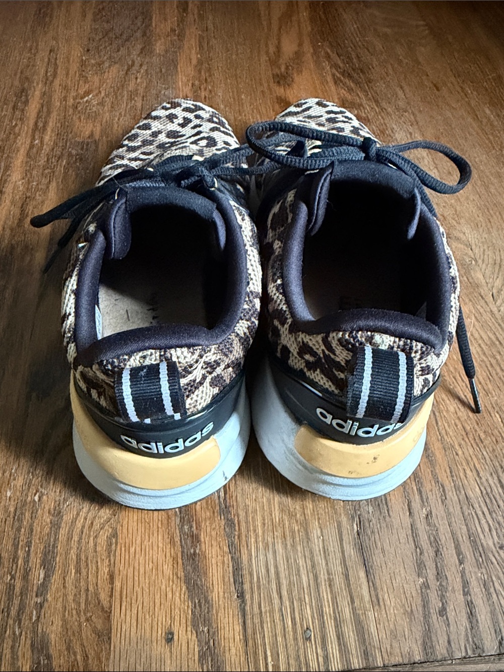 adidas Leopard-Print Casual Sneakers - Tan/Black - Picture 2 of 3